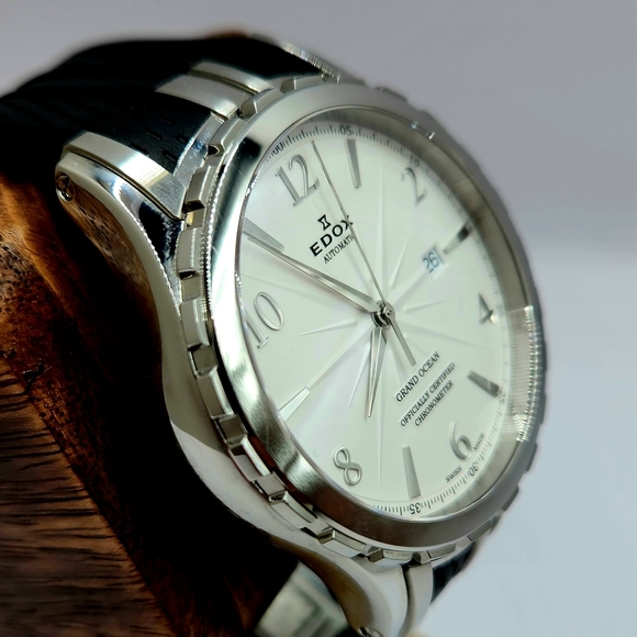 EDOX AUTOMATIC -GRAND OCEAN- FULL SET -PREVIOUSLY OWNED - Picture 8 of 9